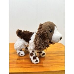 Douglas Mini Springer Spaniel Puppy Dog Plush #4016 Toy Brown White Spots Soft